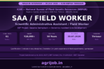ICAR NBPGR SAA FW Recruitment 2026 Notification Banner – agrijob.in