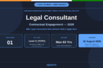 IMD Legal Consultant Recruitment 2026
