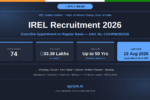 IREL Recruitment 2026 Notification Banner – agrijob.in