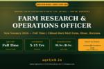 KVSS Farm Research Operations Officer Recruitment 2026 Notification Banner – agrijob.in