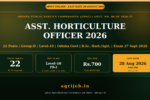 OPSC Assistant Horticulture Officer Recruitment 2026 Notification Banner – agrijob.in