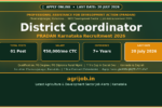 PRADAN District Coordinator Recruitment 2026 Notification Banner – agrijob.in