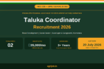 PRADAN Taluka Coordinator Recruitment 2026 Notification Banner – agrijob.in