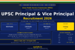 UPSC Principal Vice Principal Recruitment 2026 Notification Banner – agrijob.in