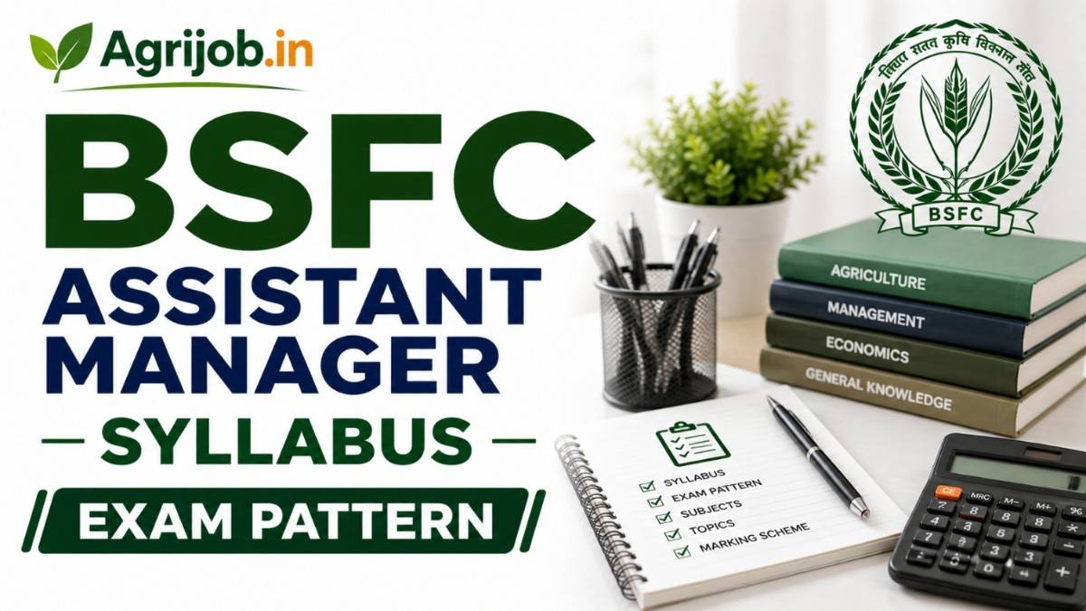 BSFC Assistant Manager Syllabus