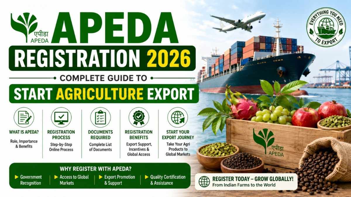 APEDA Registration 2026 – Complete Guide to Start Agriculture Export