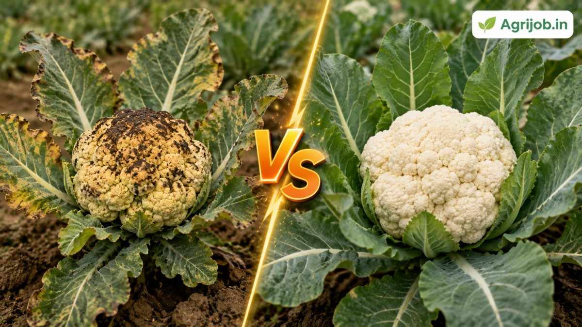 Cauliflower Brown Curd Boron Deficiency 2026 – Fix Bihar Soil in 7 Steps