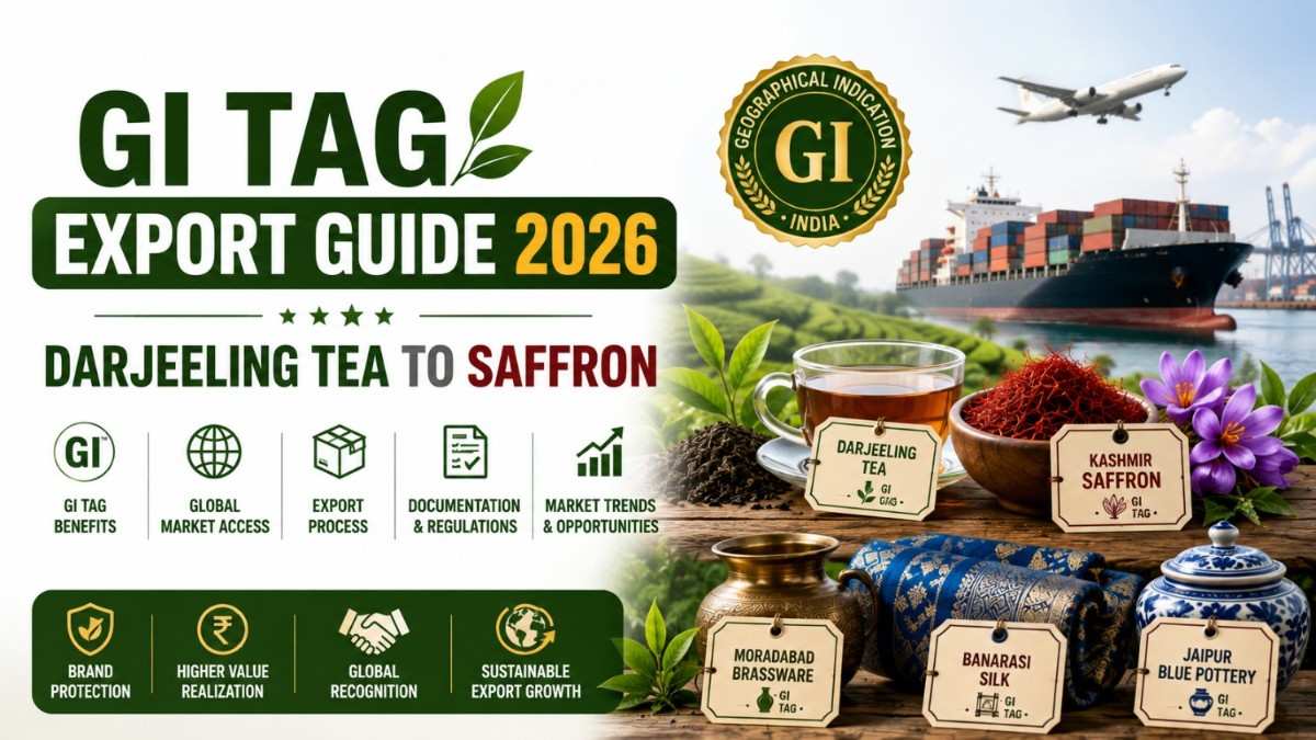 GI Tag Export Guide 2026 Darjeeling Tea to Saffron