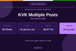 AAU KVK Recruitment 2026 Notification Banner – agrijob.in