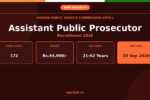 Assistant Public Prosecutor Recruitment 2026 Notification Banner - agrijob.in