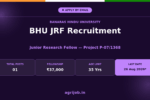 BHU JRF Recruitment 2026 Notification Banner – agrijob.in