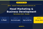 IBMBS Head Marketing Recruitment 2026 Notification Banner – agrijob.in