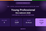 ICAR CIRB Young Professional Recruitment 2026 Notification Banner – agrijob.in