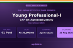 ICAR IIMR YP-I Recruitment 2026