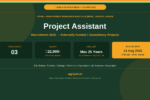 ICFRE RFRI Project Assistant Recruitment 2026 Notification Banner – agrijob.in