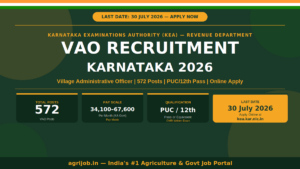 KEA VAO Recruitment 2026 Notification Banner – agrijob.in