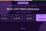Maharashtra Agriculture PhD CET Recruitment 2026 Notification Banner - agrijob.in