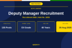 NTPC Deputy Manager Recruitment 2026 Notification Banner – agrijob.in