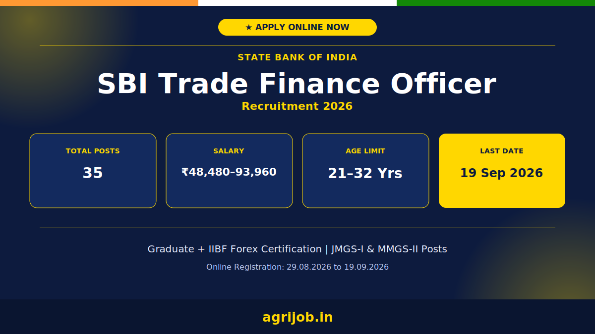SBI TFO Recruitment 2026 Notification Banner – agrijob.in