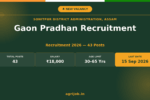 Sonitpur Gaon Pradhan Recruitment 2026 Notification Banner – agrijob.in