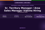 Sr. Territory Manager Recruitment 2026 Notification Banner - agrijob.in