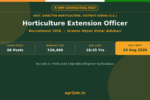Sukma Horticulture Officer Recruitment 2026 Notification Banner – agrijob.in