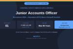 UPSC Junior Accounts Officer Recruitment 2026 Notification Banner – agrijob.in