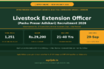 UPSSSC Livestock Officer Recruitment 2026 Notification Banner – agrijob.in
