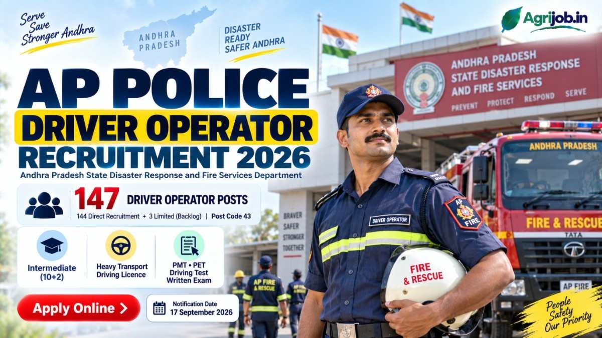AP Police Driver Operator Recruitment 2026
