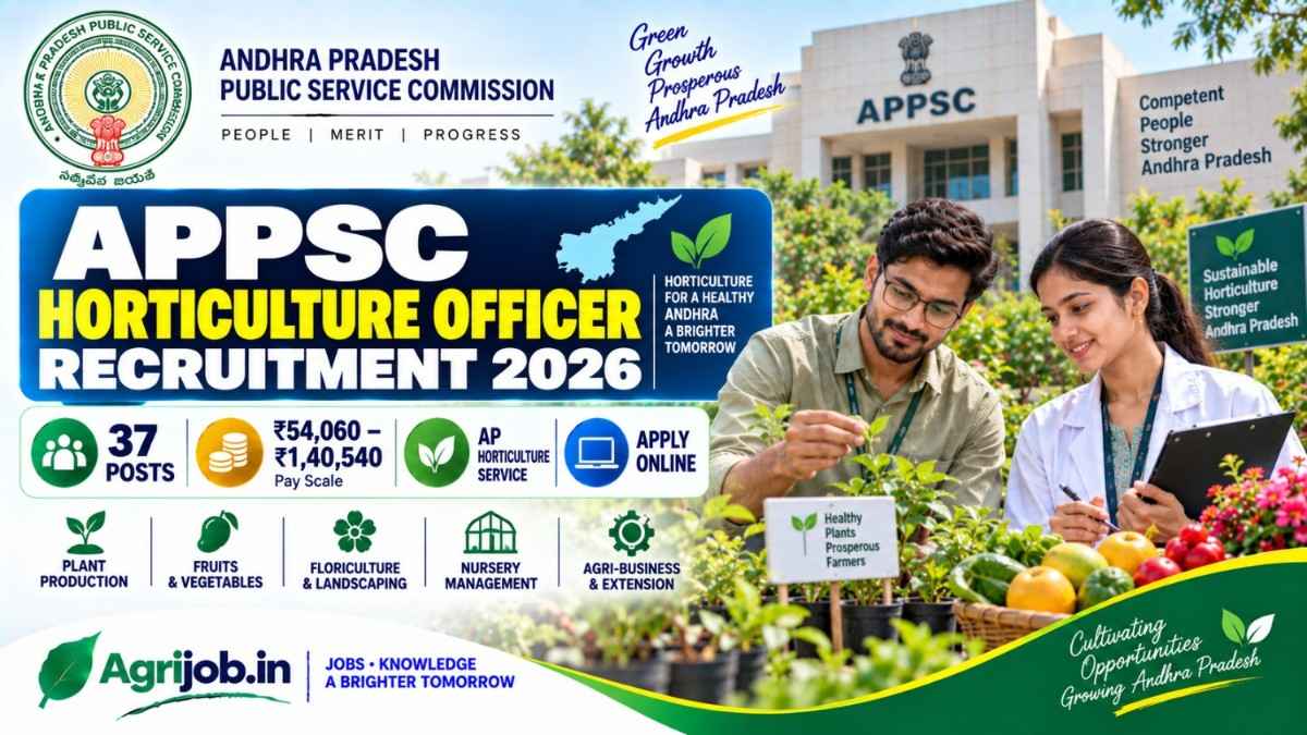 APPSC Horticulture Officer Recruitment 2026