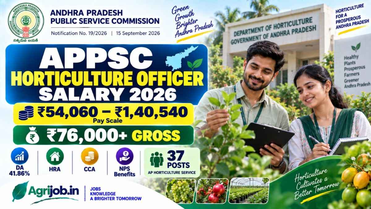 APPSC Horticulture Officer Salary 2026 – Pay Scale