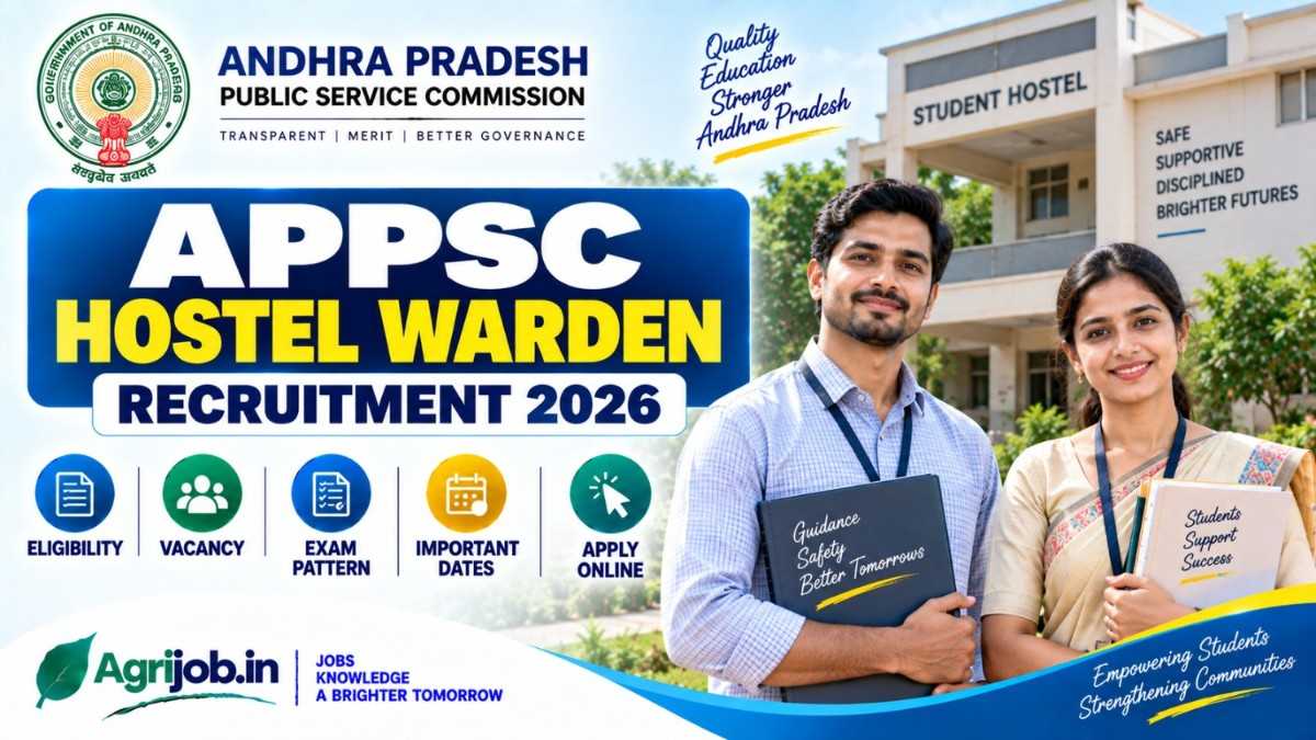 APPSC Hostel Warden Recruitment 2026