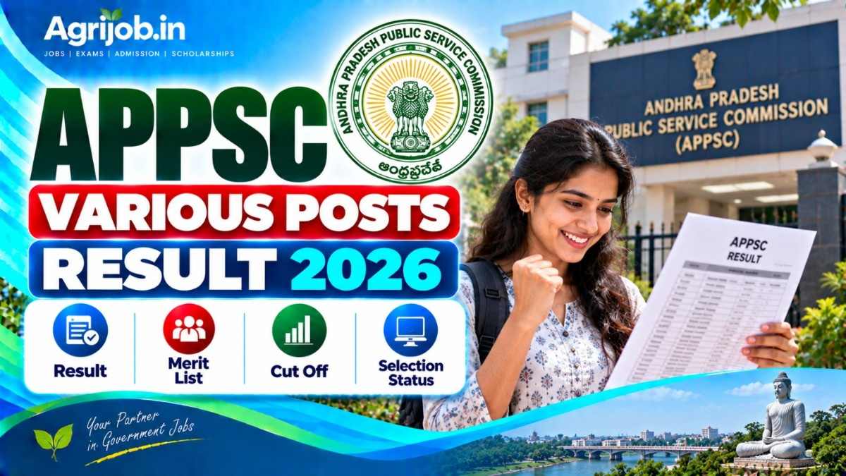 APPSC Various Posts Result 2026