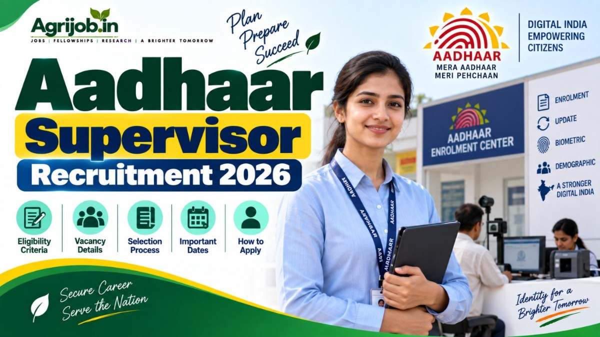 Aadhaar Supervisor Recruitment