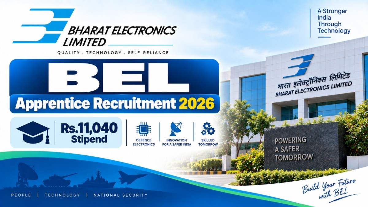 BEL Apprentice Recruitment 2026