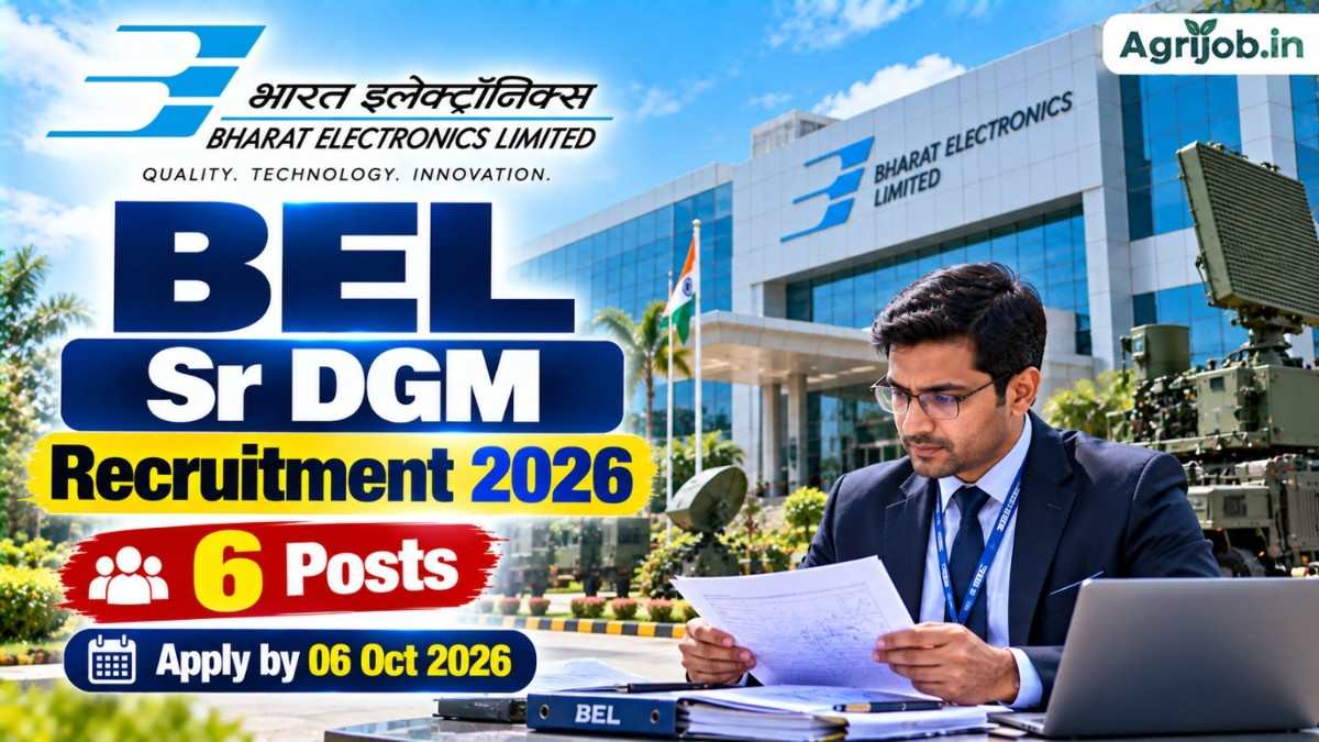 BEL Sr DGM Recruitment 2026