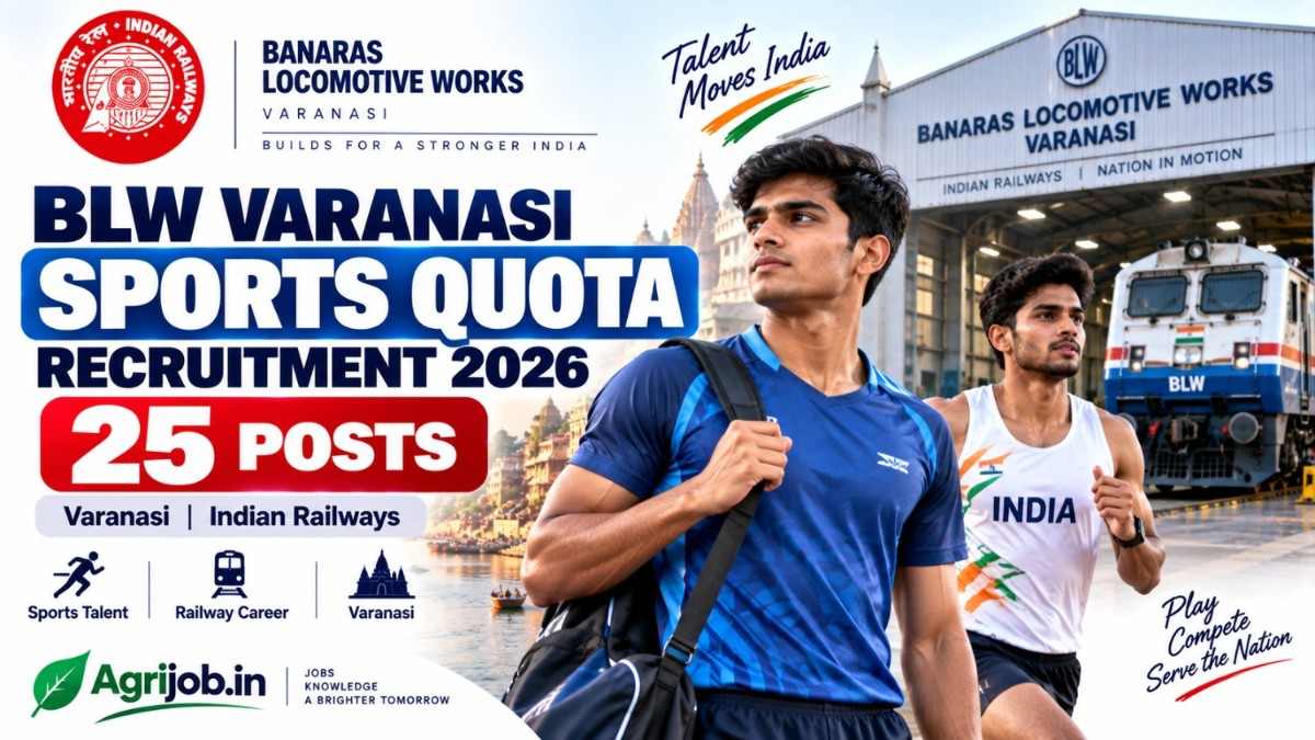 BLW Varanasi Sports Quota Recruitment 2026 – 25 Posts