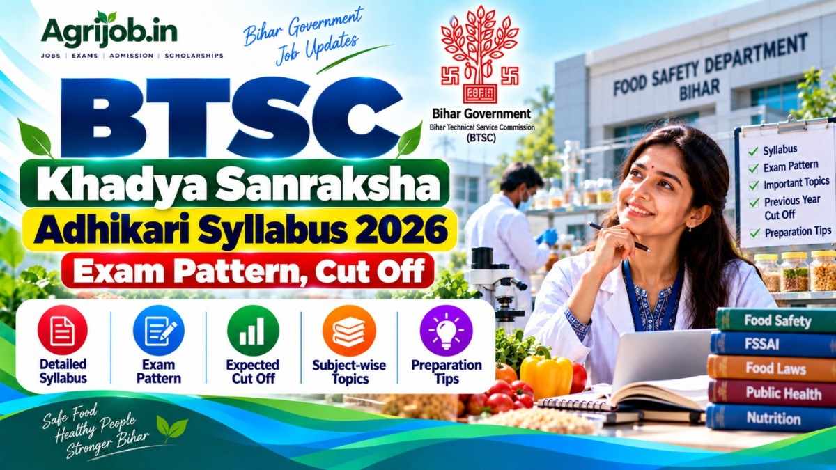 BTSC Khadya Sanraksha Adhikari Syllabus 2026
