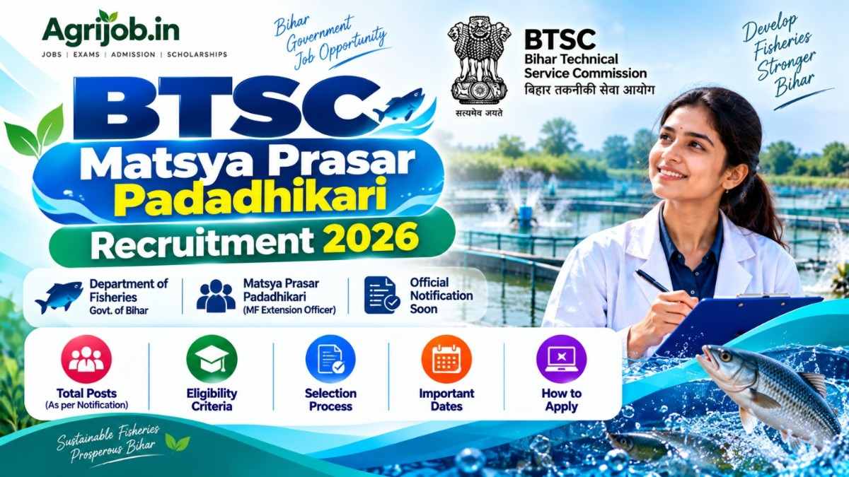 BTSC Matsya Prasar Padadhikari Recruitment 2026