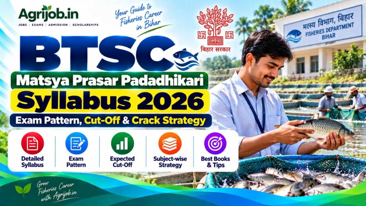 BTSC Matsya Prasar Padadhikari Syllabus 2026