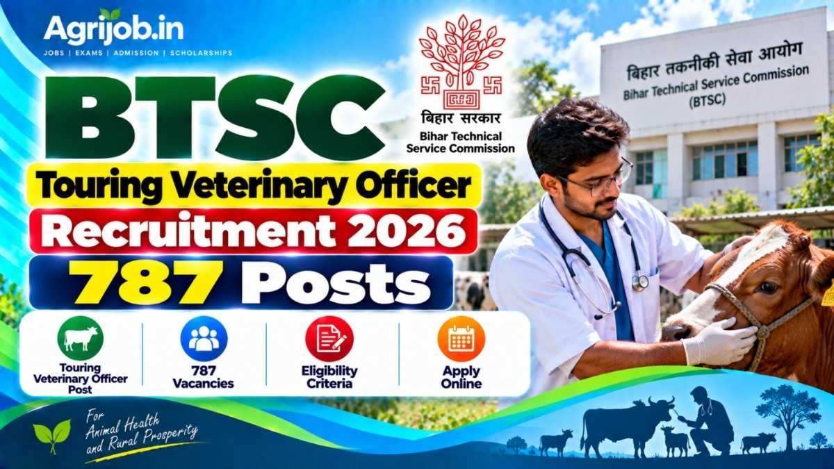 BTSC Touring Veterinary Officer Recruitment 2026