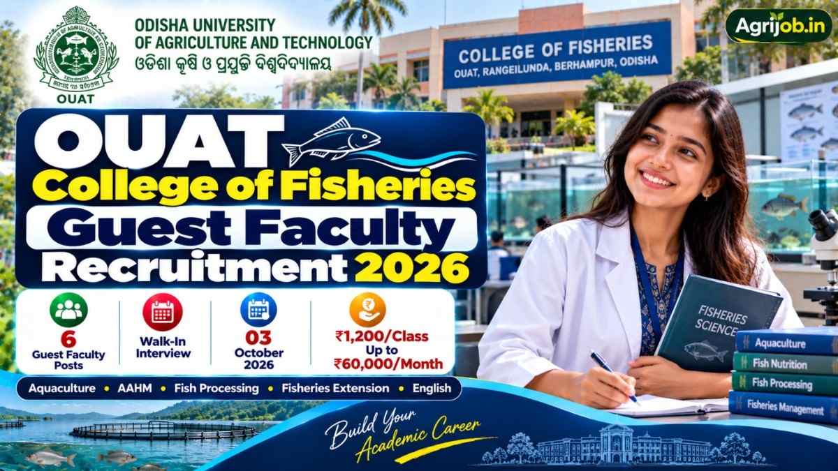 OUAT College of Fisheries Guest Faculty Recruitment 2026