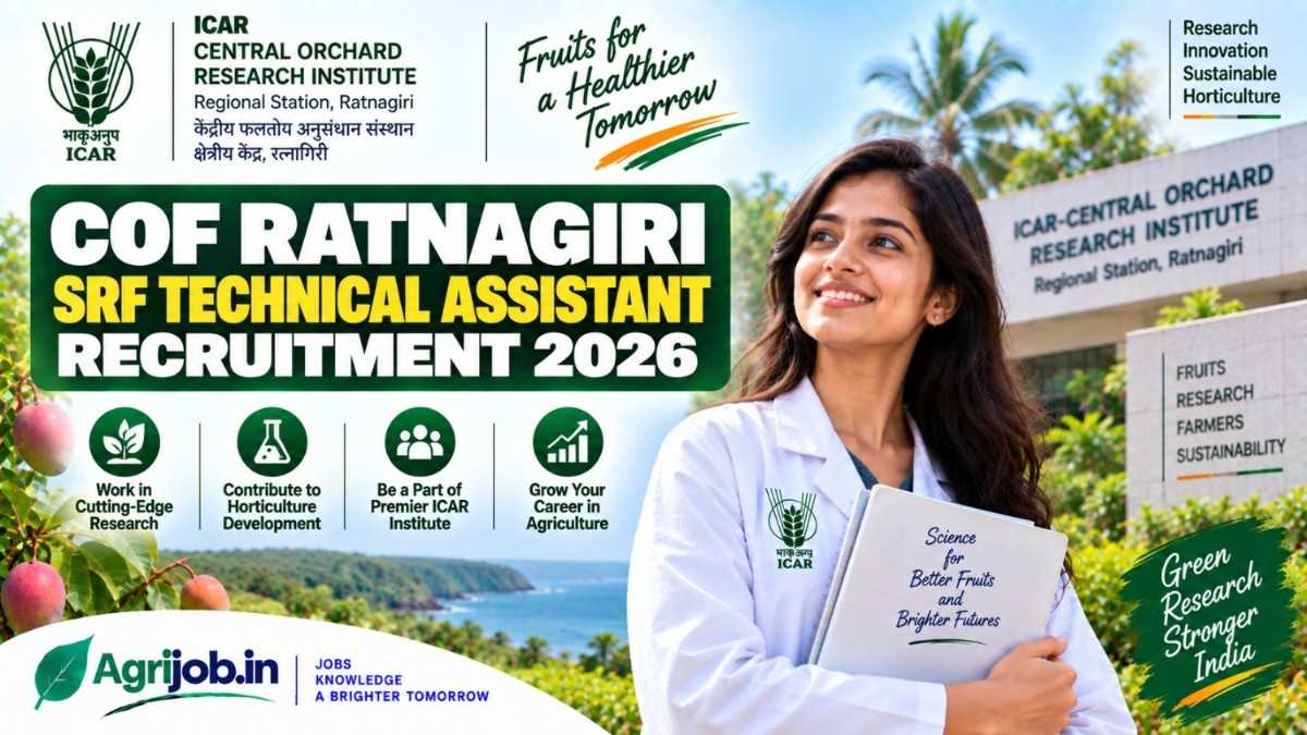 COF Ratnagiri SRF Technical Assistant Recruitment 2026