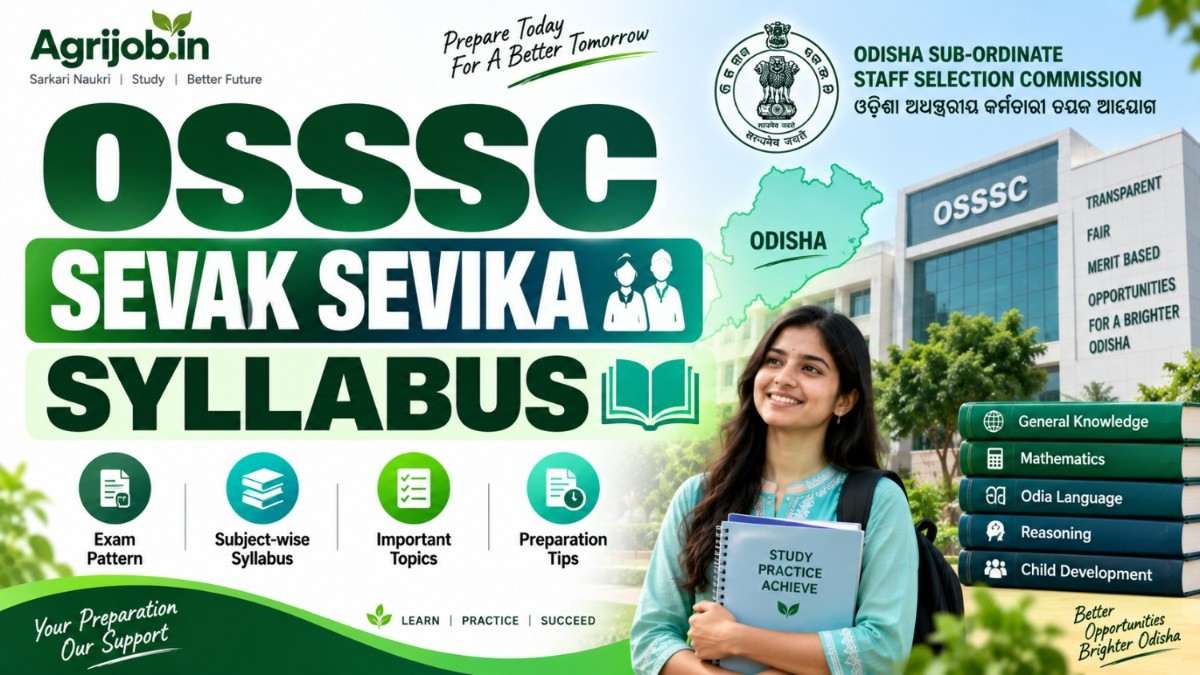 OSSSC Sevak Sevika Syllabus 2026