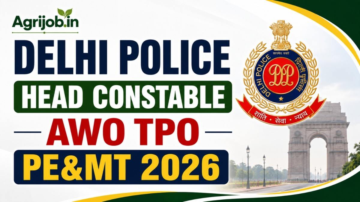 Delhi Police Head Constable AWO TPO PE&MT 2026
