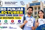 ERD Punjab Lecturer Admit Card 2026 OUT – 1013 Posts