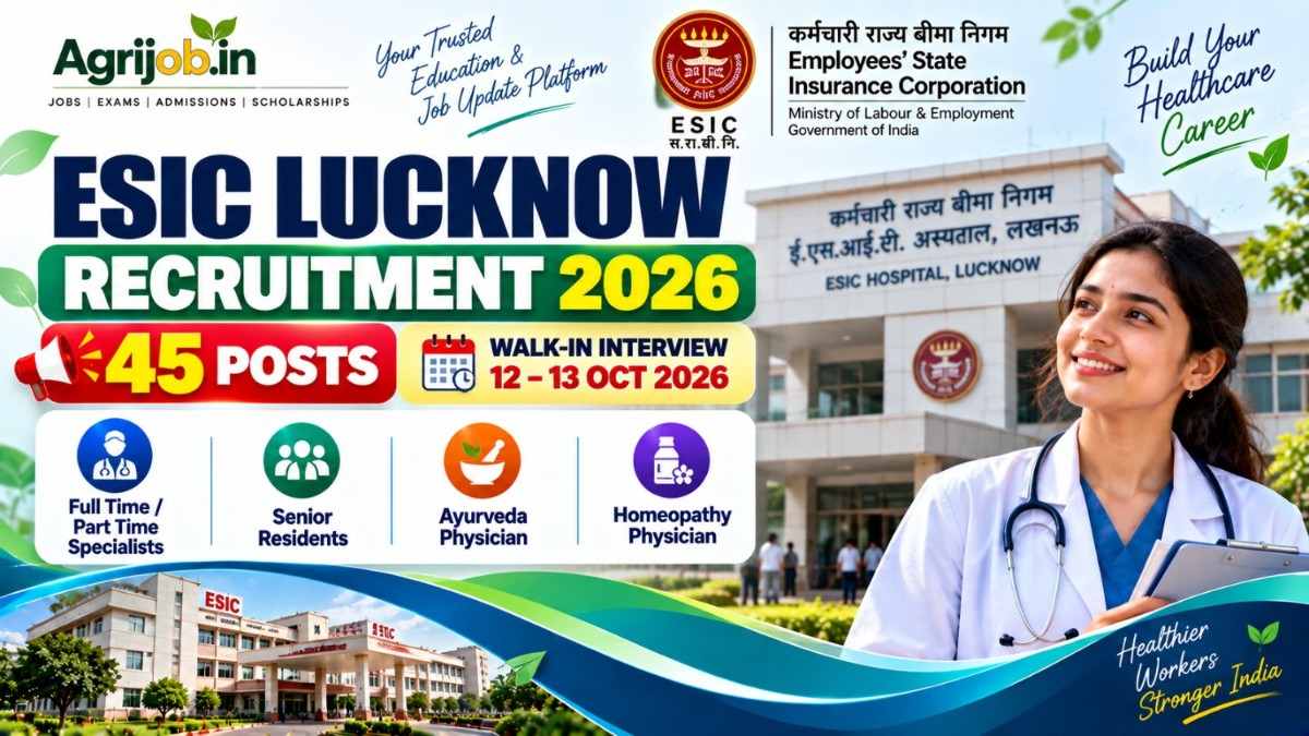 ESIC Lucknow Recruitment 2026