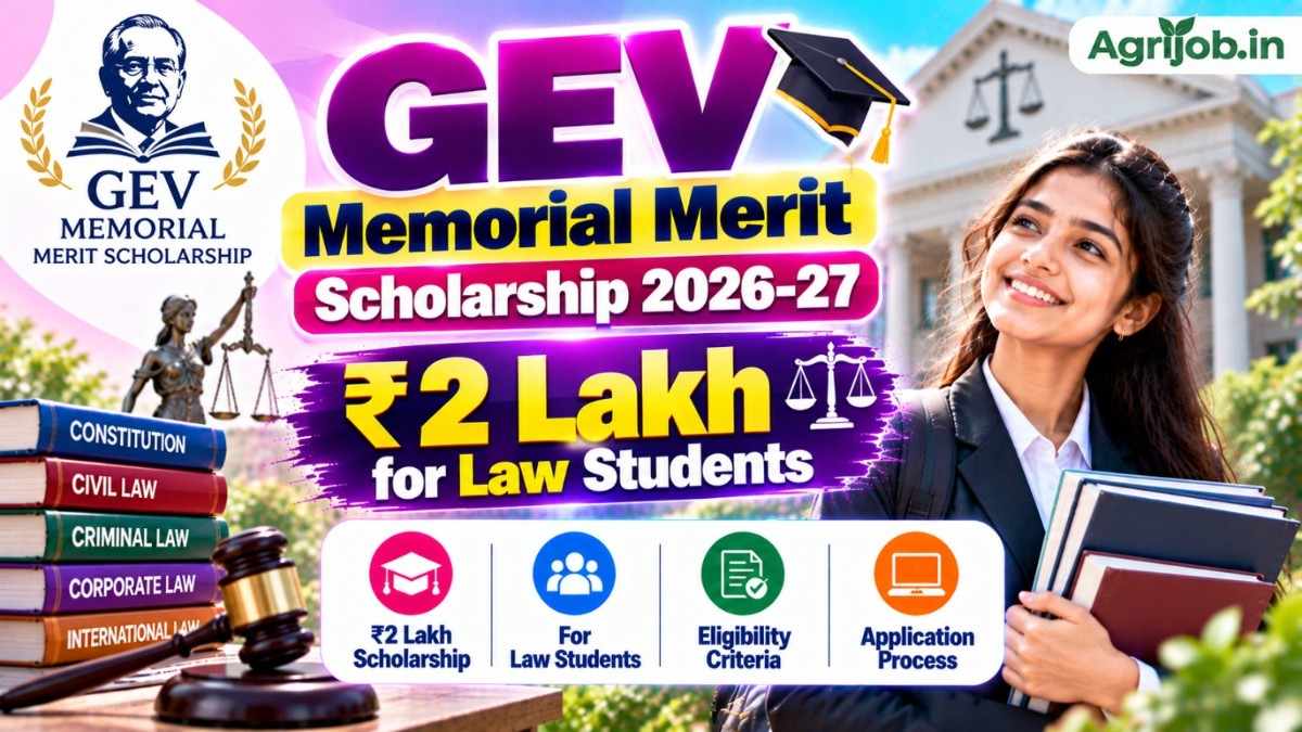 GEV Memorial Merit Scholarship 2026-27