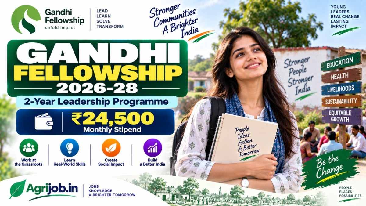 Gandhi Fellowship 2026-28 – Rs.24,500 Monthly Stipend
