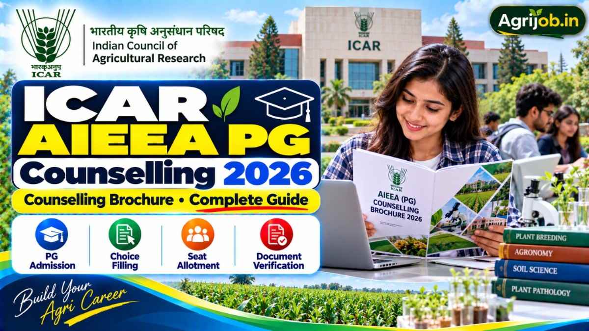 ICAR AIEEA PG Counselling Brochure 2026